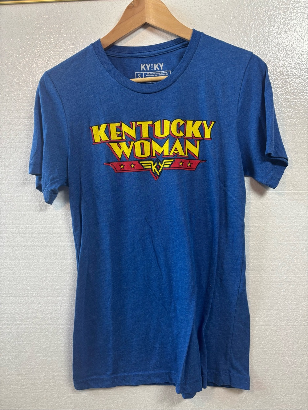 KY for KY “Kentucky Woman” Graphic Tee - Blue-Small